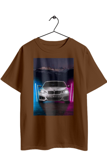 Футболка оверсайз з принтом "БЕХА". Беха, в машину, красота, птн пнх, фонарі. 2070702