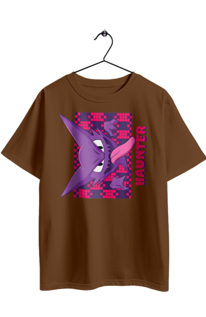 Футболка оверсайз з принтом "Покемон Хонтер". Haunter, nintendo, pokémon go, аніме, ігри, покемон, хонтер. 2070702