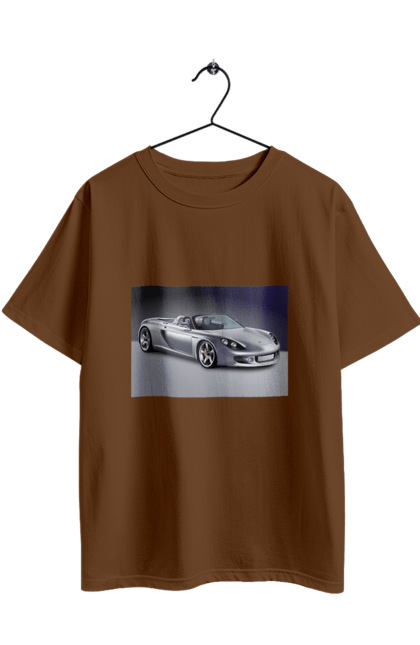 Футболка оверсайз з принтом "Авто.2". Авто, кольорове зображення, купе, спортивне авто, фото. 2070702
