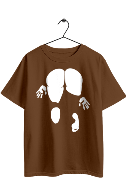 Футболка оверсайз з принтом "Дівчина вид по заду". Вид з зади, вульгарна, гумор, дівчина, дівчина раком, прикольна. 2070702