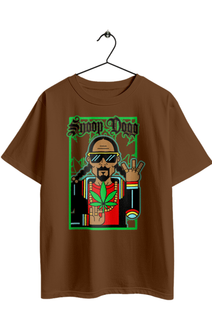 Футболка оверсайз з принтом "Снуп Доґґ". Snoop dogg, актор, музикант, продюсер, репер, снуп догг. 2070702