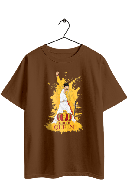 Футболка оверсайз з принтом "Фредді Меркюрі". Freddie mercury, queen, музика, написи, рок, рок група, фредді меркюрі. 2070702