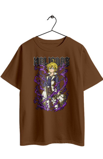 Футболка оверсайз з принтом "Сім смертних гріхів Меліодас". Seven deadly sins, аніме, гріх дракона, манга, меліодас, сім смертних гріхів. 2070702