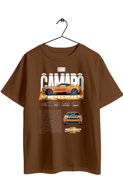 Футболка оверсайз з принтом "Chevrolet Camaro". Camaro, chevrolet, chevrolet camaro, авто, автомобіль, камаро, шевроле, шевроле камаро. 2070702