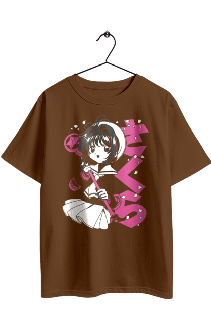 Футболка оверсайз з принтом "Ловець карт Сакура". Anime, cardcaptor sakura, manga, аніме, ловець карт сакура, манга, сакура, сакура кіномото. 2070702