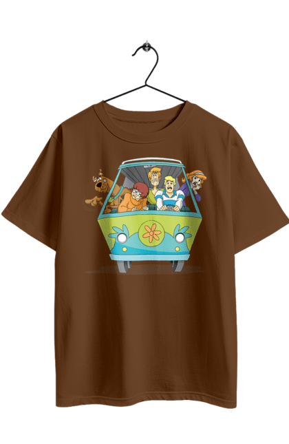 Футболка оверсайз з принтом "Скубі Ду, Машина". Авто, мультик, скубі ду, собака. 2070702