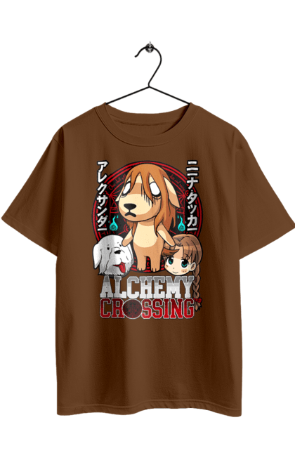 Oversized t-shirt with prints Fullmetal Alchemist Nina. Adventures, anime, fullmetal alchemist, light novel, manga, nina, steampunk. 2070702