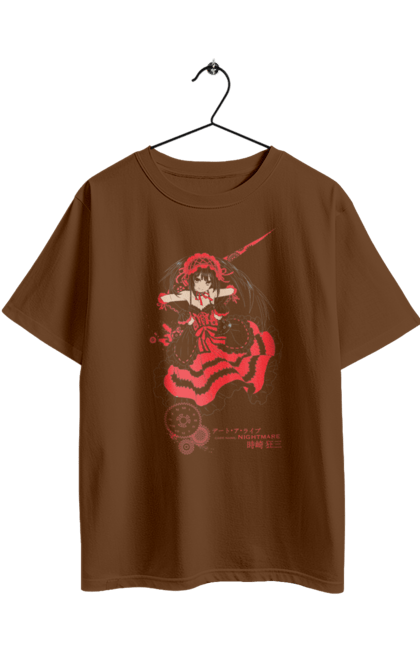 Oversized t-shirt with prints Date A Live Kurumi Tokisaki. Anime, date a live, kurumi, kurumi tokisaki, light novel, spirit. 2070702