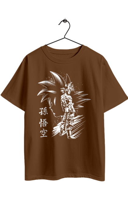 Футболка оверсайз з принтом "Перли дракона Сон Гоку". Dragon ball, manga, son goku, аніме, гоку, манга, перли дракона, сон гоку. 2070702