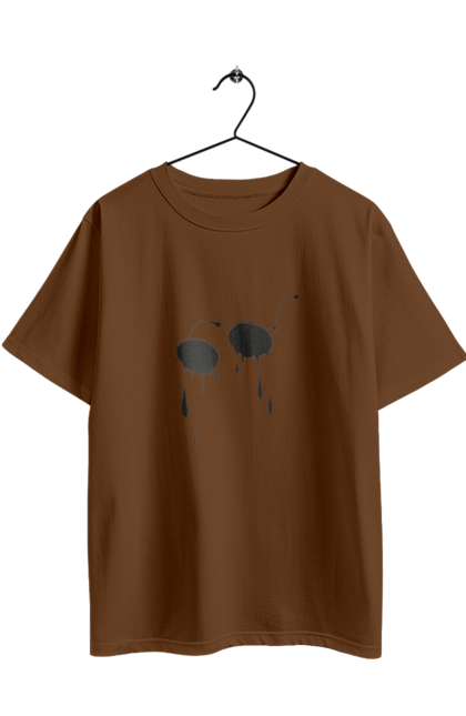 Oversized t-shirt with prints Glasses. Glasses, summer, sunglasses, tears. 2070702