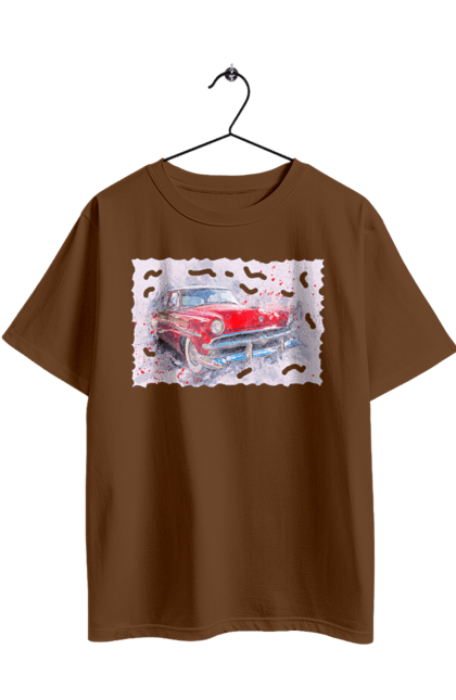 Футболка оверсайз з принтом "Автомобільний газ". Gaz, автомобиль, автомобільний газ, дорога, колесо, перемога. 2070702