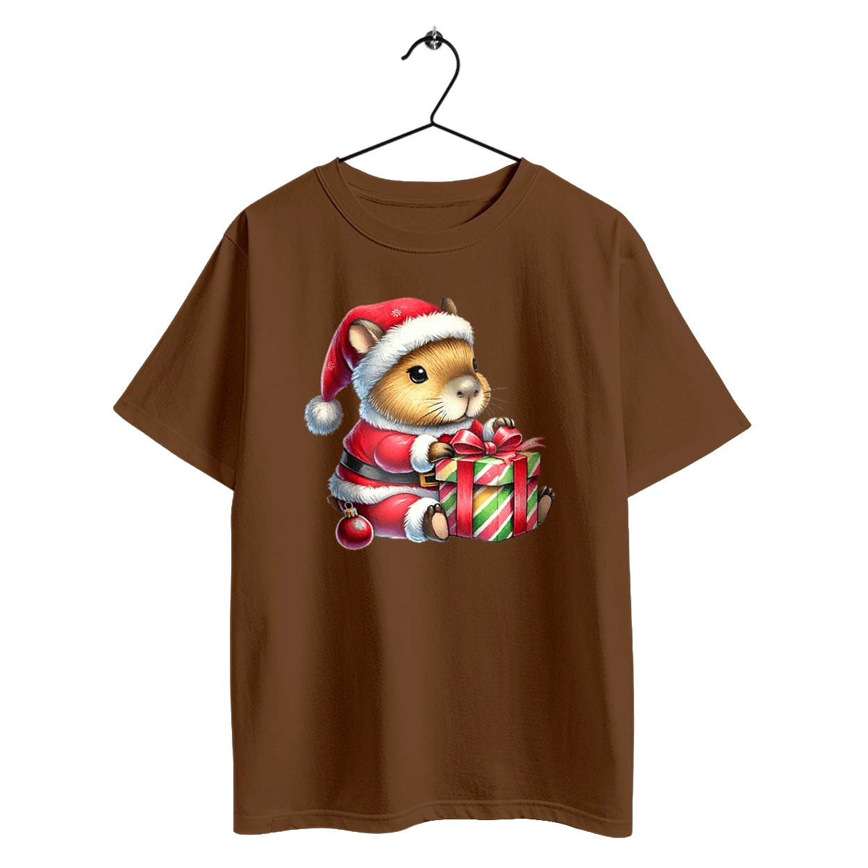 Різдвяна капібара з подарунком