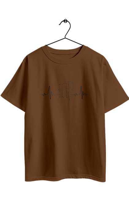 Oversized t-shirt with prints Harry Potter. Book, deathly hallows, faculties, harry potter, hogwarts, movie. 2070702