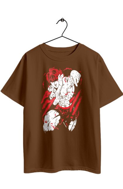 Футболка оверсайз з принтом "Боєць Баки". Anime, hanma baki, manga, аніме, боєць баки, бойові мистецтва, манга, серіал. 2070702