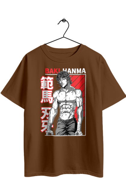 Футболка оверсайз з принтом "Боєць Баки". Anime, hanma baki, manga, аніме, боєць баки, бойові мистецтва, манга, серіал. 2070702