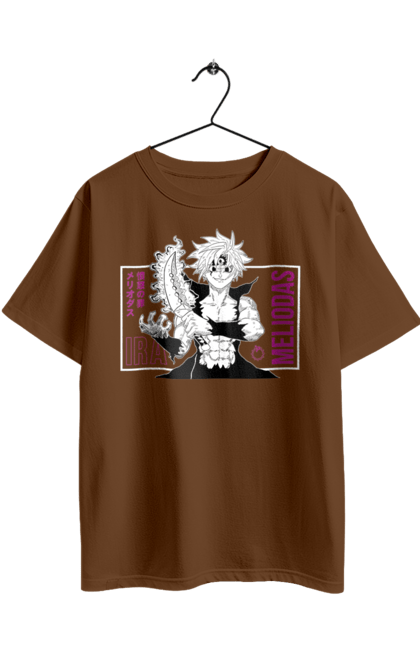 Футболка оверсайз з принтом "Сім смертних гріхів Меліодас". Seven deadly sins, аніме, гріх дракона, манга, меліодас, сім смертних гріхів. 2070702