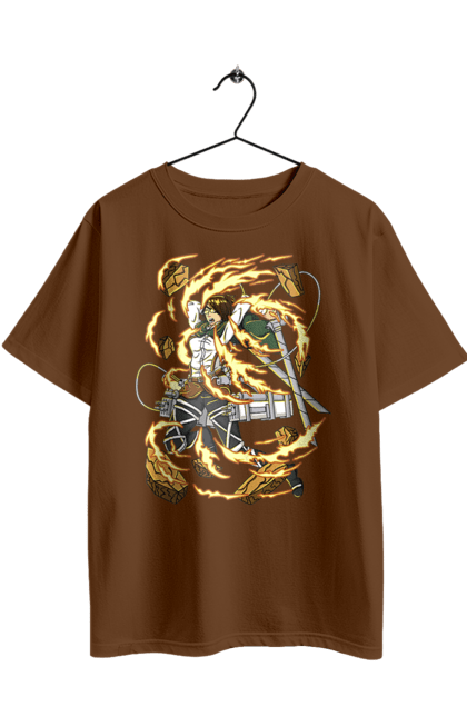 Oversized t-shirt with prints Attack On Titan Hange Zoe. Anime, attack on titan, hange zoe, hanji zoe, manga, reconnaissance corps. 2070702