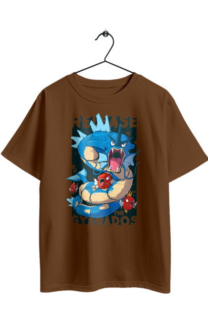 Футболка оверсайз з принтом "Покемон Мега Гірадос". Gyarados, nintendo, pokémon go, аніме, гірадос, ігри, мега гірадос, покемон. 2070702