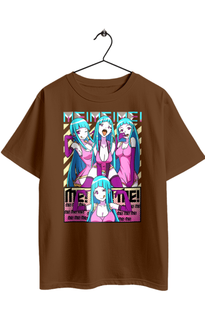 Футболка оверсайз с принтом Me! Me! Me!. Daoko, teddyloid, аниме, девушка, клип. 2070702