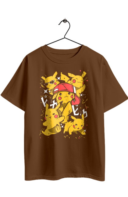 Футболка оверсайз з принтом "Пікачу". Nintendo, pikachu, pokemon, аніме, гра, манга, пікачу, покемон. 2070702