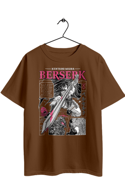 Oversized t-shirt with prints Berserk. Anime, berserk, griffith, guts, kentaro miura, manga. 2070702