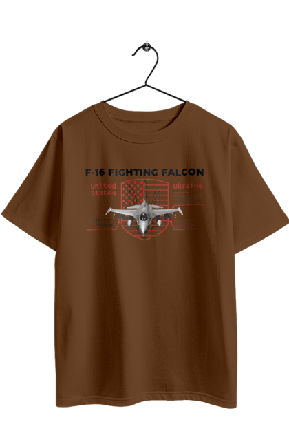 Футболка оверсайз с принтом F 16. F16, nasams, zuzana, гаубица, два герба, залужный, сюзанно. 2070702