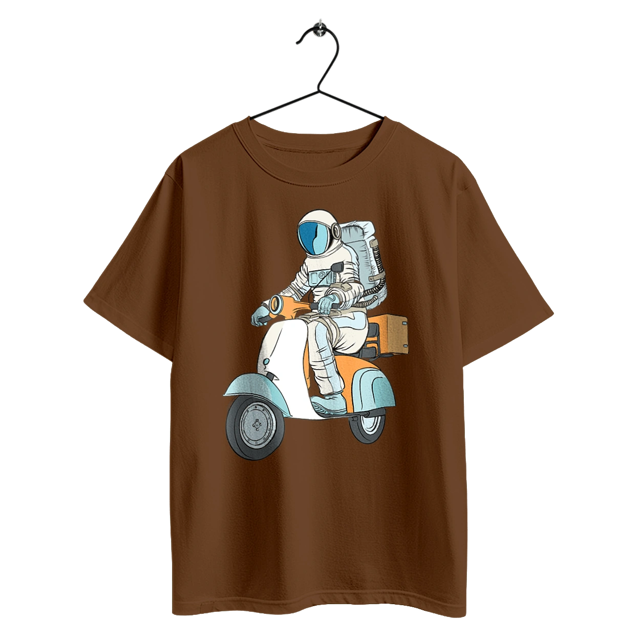 Astronaut on a motorcycle