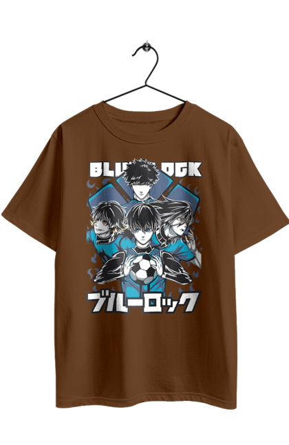 Oversized t-shirt with prints Blue Lock. Anime, blue lock, blue prison, manga, sport, sports anime. 2070702