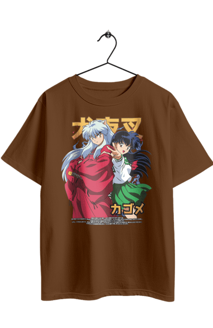 Футболка оверсайз з принтом "Inuyasha". Anime, inuyasha, manga, rumiko takahashi, аніме, демон охоронець, манга, руміко такахасі. 2070702