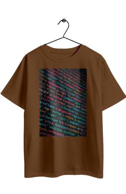 Футболка оверсайз з принтом "Код". Angular, c, css, html, it, javascript, jquery, php, python, react, svelt, vue, айтишник, айті, гумор, код, кодувати, прогер, програміст, програмісти, ти ж, ти ж програміст, тиж програміст. 2070702