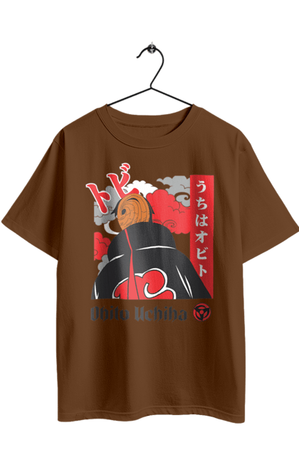 Футболка оверсайз з принтом "Наруто Учіха Обіто". Naruto, obito, obito uchiha, аніме, манга, наруто, обіто, серіал, учіха, учіха обіто. 2070702