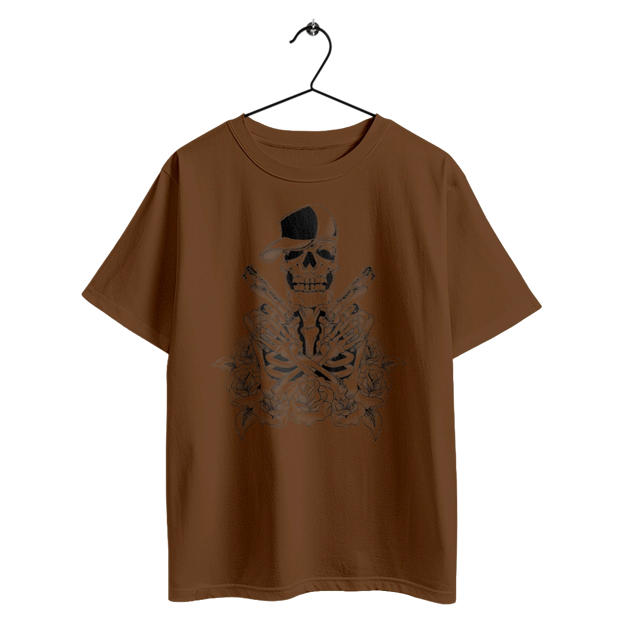 Skeleton with pistols