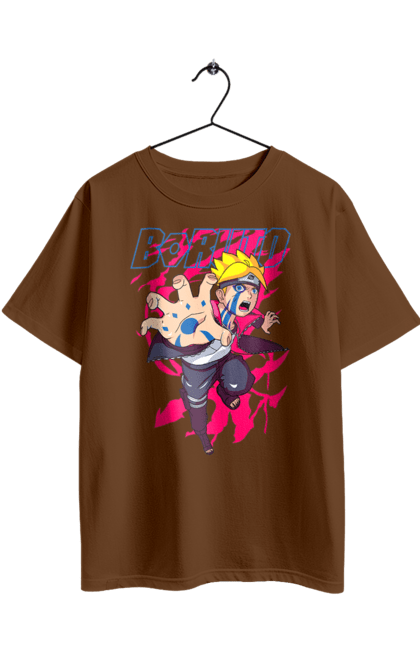 Футболка оверсайз з принтом "Боруто". Boruto, аніме, боруто, вороги, манга, неон, серіал. 2070702