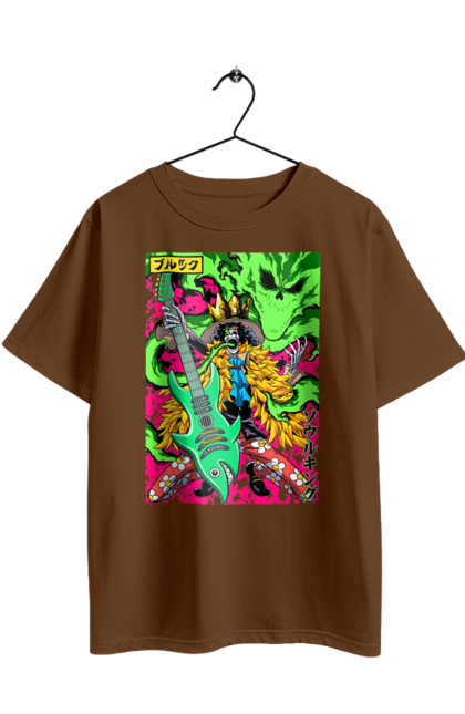 Футболка оверсайз з принтом "Ван Піс Брук". Brook, one piece, soul king, аніме, брук, ван пис, ван піс, манга, соул кінг. 2070702