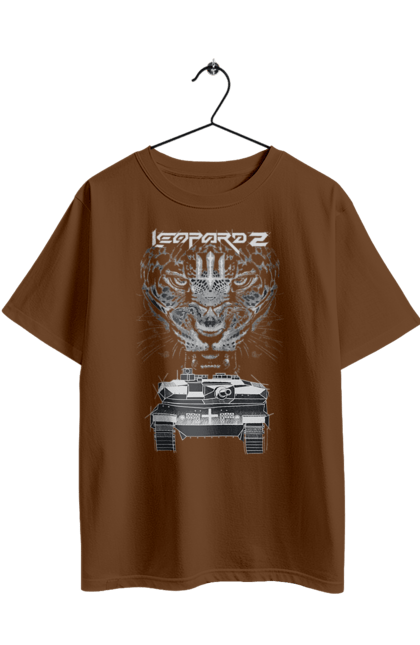 Футболка оверсайз з принтом "Леопард 2". Зсу, леопард, леопард 2, танк, танк леопард 2. 2070702