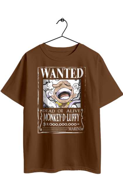 Футболка оверсайз з принтом "Ван Піс Луффі". Luffy, one piece, аніме, ван піс, великий куш, луффі, манга, монки де луффі, пірати. 2070702