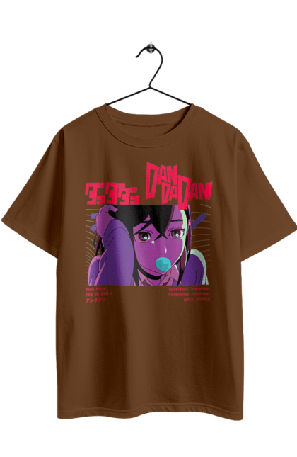 Oversized t-shirt with prints Dandadan Momo Ayase. Anime, ayase, dandadan, manga, momo, momo ayase. 2070702