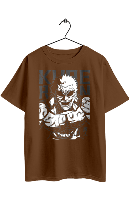 Футболка оверсайз з принтом "Kengan Ashura Куре Райан". Anime, devil, kengan ashura, kure raian, manga, аніме, куре райан, манга. 2070702