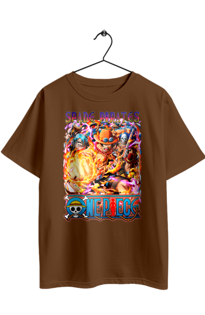 Футболка оверсайз з принтом "Ван Піс Портгас Д. Ейс". Fire fist, gol d. ace, one piece, portgas d. ace, аніме, ван пис, ван піс, гол д. ейс, манга, портгас д. ейс. 2070702