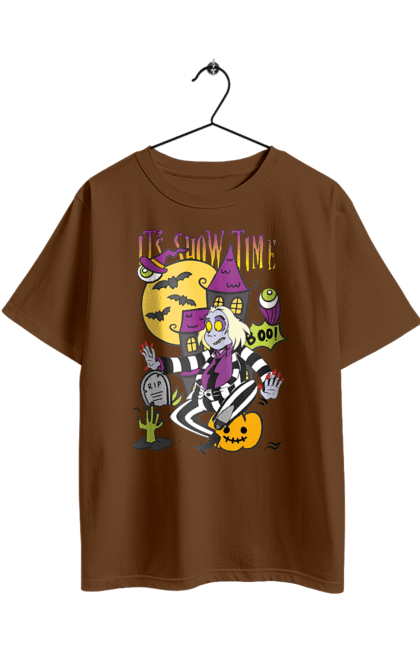 Oversized t-shirt with prints Beetlejuice. Beetlejuice, comedy, ghost, horror, movie, tim burton, warner bros. 2070702