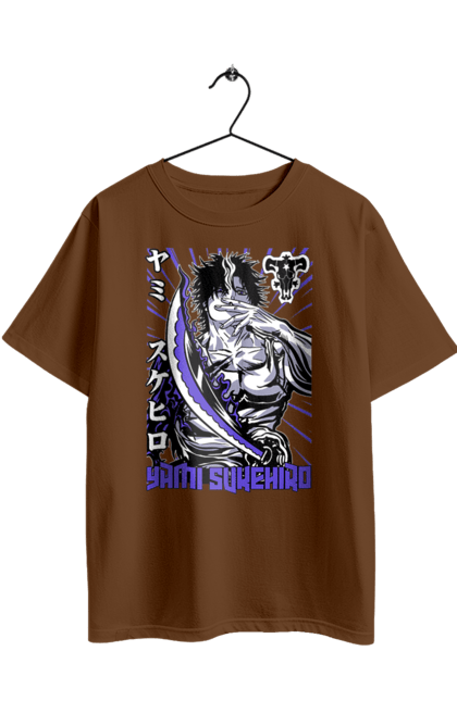 Oversized t-shirt with prints Black Clover Yami Sukehiro. Anime, black clover, manga, yami sukehiro. 2070702