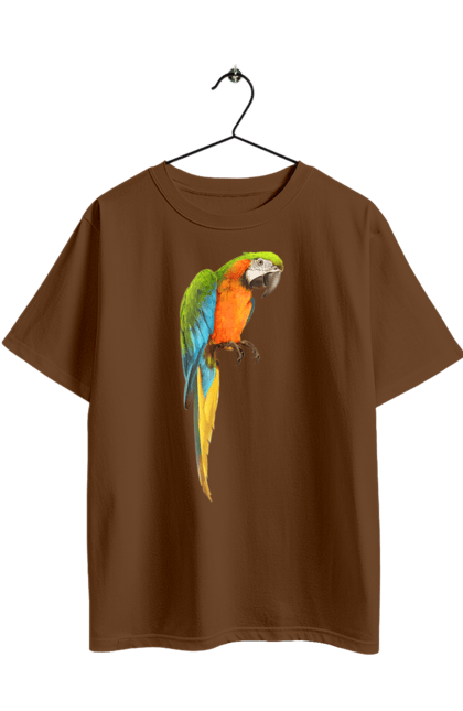 Oversized t-shirt with prints Just A Parrot. Birdie, parrot. 2070702