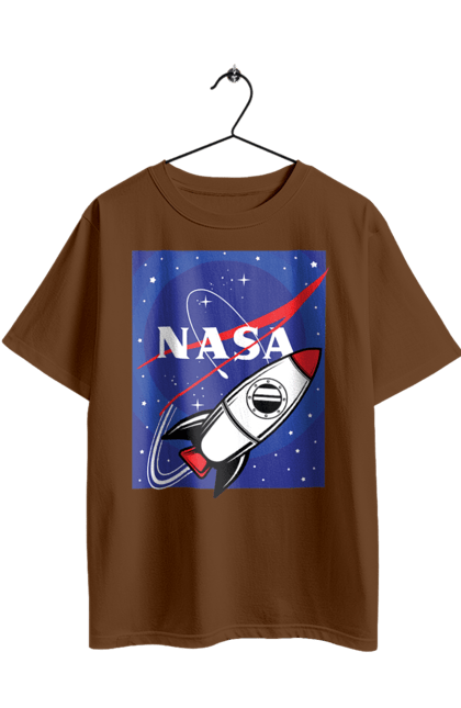 Футболка оверсайз з принтом "NASA". Nasa, авіація, астронавтика, дослідження, космонавтика, космос, наука, ракета, сша, технології. 2070702