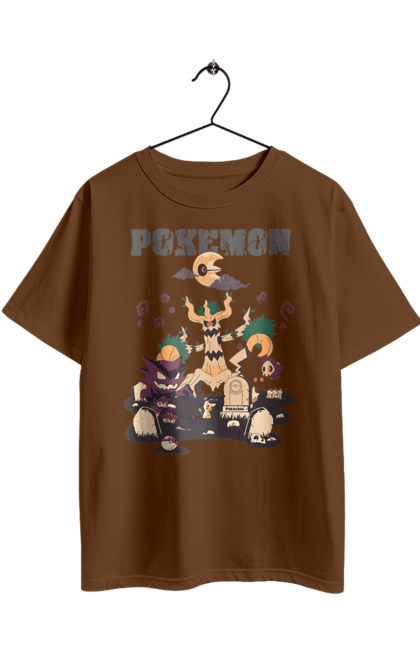 Футболка оверсайз з принтом "Покемон". Gengar, nintendo, pokémon go, аніме, генгар, ігри, покемон, фусігібану. 2070702