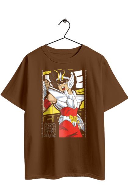 Футболка оверсайз з принтом "Святий Сейя". Anime, manga, saint seiya, аніме, космо, манга, святий сейя, сейя. 2070702