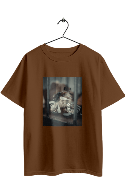 Футболка оверсайз з принтом "Мото". Байк, дорога, мото, сила, швидкість. 2070702