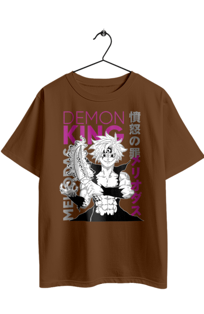 Футболка оверсайз з принтом "Сім смертних гріхів Меліодас". Seven deadly sins, аніме, гріх дракона, манга, меліодас, сім смертних гріхів. 2070702