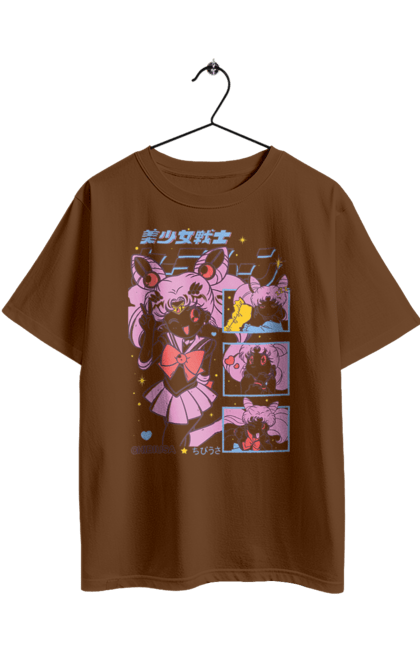 Футболка оверсайз с принтом Сейлор Мун Чибиуса. Chibiusa, sailor moon, аниме, драма, махо-сёдзё, сейлор мун, сериал, чибиуса. 2070702