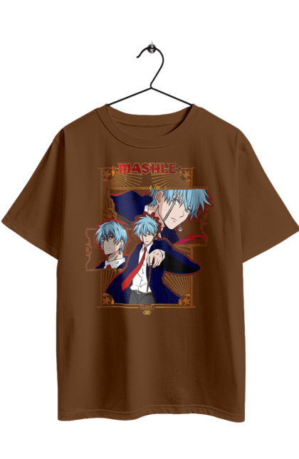 Футболка оверсайз з принтом "Магія та мʼязи Ланс Краун". Lance crown, magic and muscles, mashle, аніме, комедія, ланс краун, магія та м`язи, магія та мʼязи, манга, пригоди. 2070702