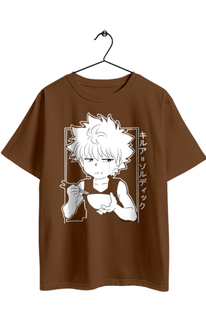 Футболка оверсайз з принтом "Хантер × Хантер". Hunter × hunter, hunter hunter, аніме, гон, гон фрікс, кіллуа, кіллуа золдік, манга, хантер. 2070702